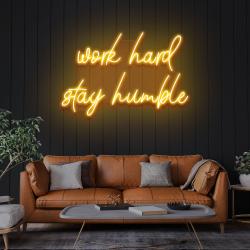 work hard stay humble led neon sign light 3