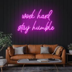 work hard stay humble led neon sign light 4