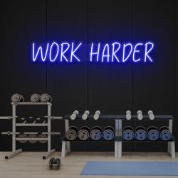 work harder led neon sign light 1