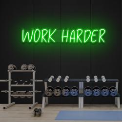 work harder led neon sign light 2