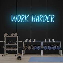 work harder led neon sign light 3