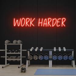 work harder led neon sign light 6