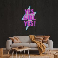 yes girl yes artwork led neon sign light 3