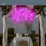 you and me led neon sign light 0