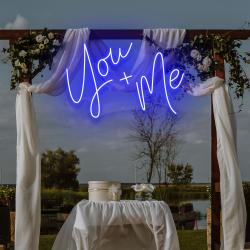 you and me led neon sign light 1