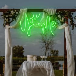 you and me led neon sign light 2