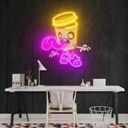 zombie cup artwork led neon sign light 2