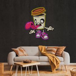 zombie cup artwork led neon sign light 3