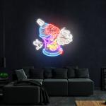 zombie spray can cartoon artwork led neon sign light 0