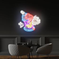 zombie spray can cartoon artwork led neon sign light 1