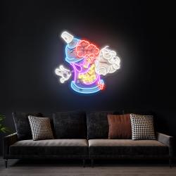 zombie spray can cartoon artwork led neon sign light 2