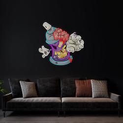zombie spray can cartoon artwork led neon sign light 3