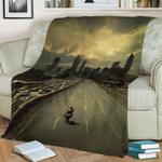 102274 the walking dead fleece throw blanket 0