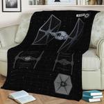 102288 tie fighter fleece throw blanket 0