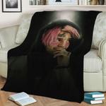 102840 lil peep fleece throw blanket 0