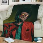 103162 the weeknd fleece throw blanket 0