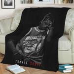 105677 travis scott rapper hiphop fleece throw blanket 0