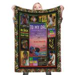 112515 to my dad fleece throw blanket 0
