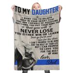 112530 love dad to my daughter fleece throw blanket 0