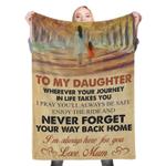 112563 to my daughter fleece throw blanket 0
