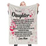112608 to my daughter fleece throw blanket 0