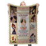 112617 to my daughter fleece throw blanket 0