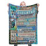 112692 to my daughter fleece throw blanket 0