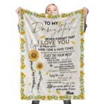112713 to my daughter fleece throw blanket 0