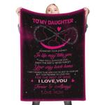 112722 to my daughter fleece throw blanket 0