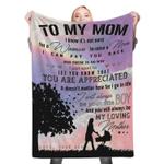 112915 to my mom fleece throw blanket 0