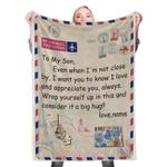 113071 to my son fleece throw blanket 0