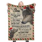 113089 to my son fleece throw blanket 0