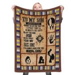 113141 to my son fleece throw blanket 0