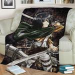 186385 attack on titan fleece throw blanket 0