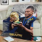 189529 kylian mbappe fleece throw blanket 0