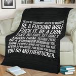 189663 motivational words fleece throw blanket 0