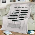 2014 forest hills drive fleece throw blanket 0