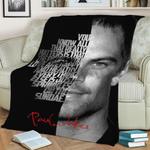 67606 paul walker fleece throw blanket 0