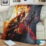 70926 reaper of souls fleece throw blanket 0