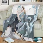 71128 rimuru tempest fleece throw blanket 0