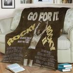 71314 rocky movie poster fleece throw blanket 0