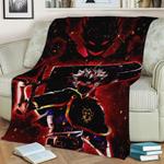 79076 asta black clover fleece throw blanket 0