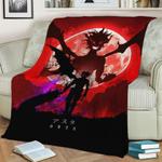 79078 asta black clover fleece throw blanket 0