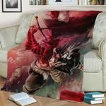 79152 black clover fleece throw blanket 0