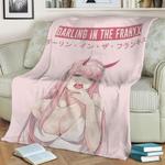 79192 darling in the franxx fleece throw blanket 0
