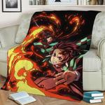 79216 demon slayer fleece throw blanket 0