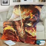 79714 rengoku fleece throw blanket 0