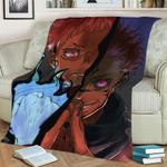79836 sukuna jujutsu kaisen fleece throw blanket 0