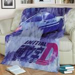 82863 initial d fleece throw blanket 0