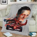 83033 michael schumacher fleece throw blanket 0